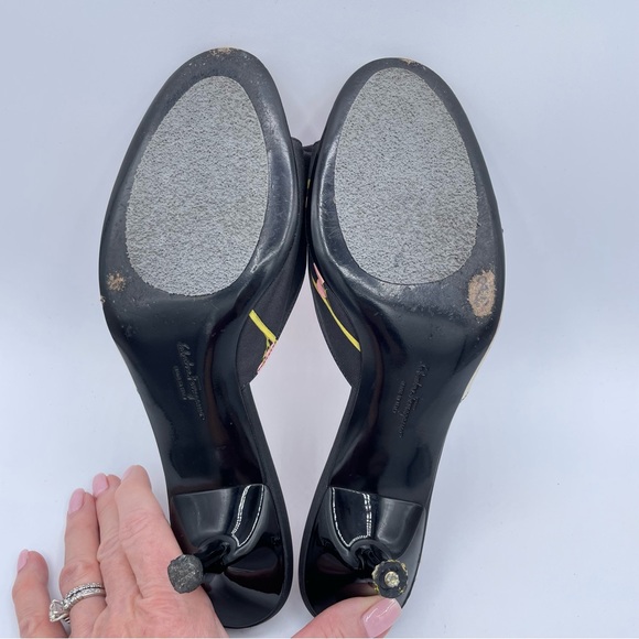 Salvatore Ferragamo Shoes 8 1/2 Black/Pink - Picture 16 of 16
